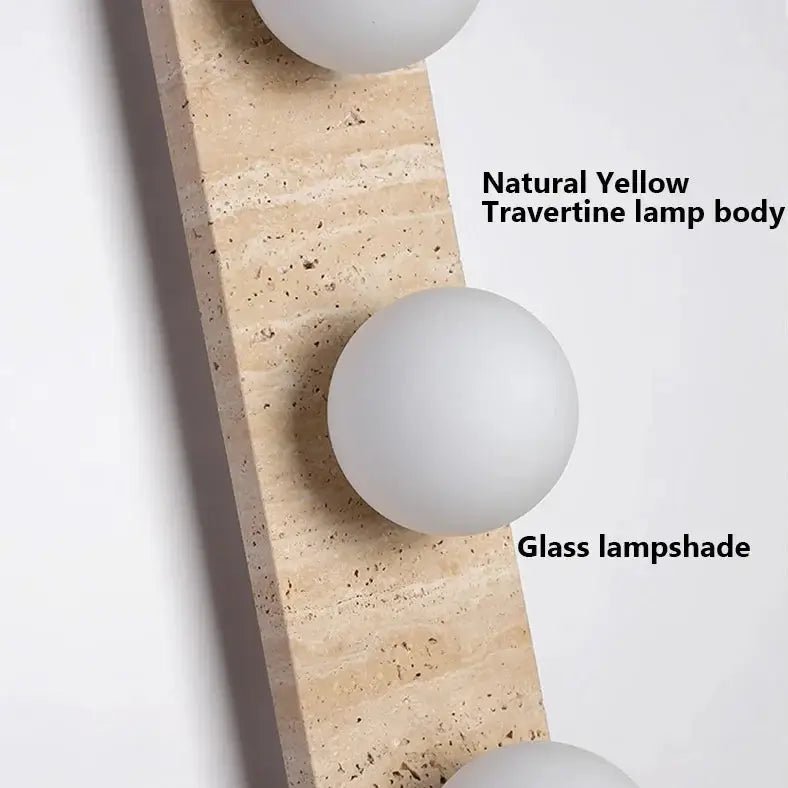 Sonte Travertine Wall Sconce - fovolighting