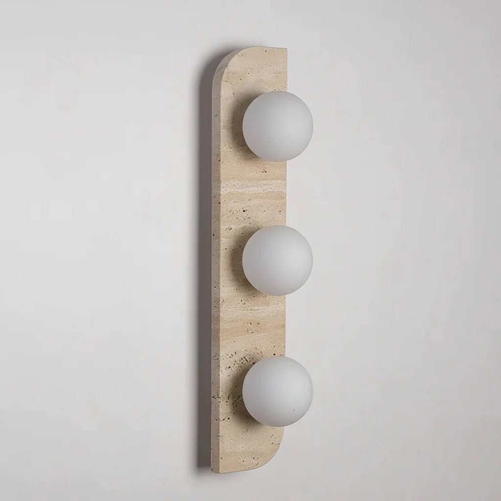 Sonte Travertine Wall Sconce - fovolighting