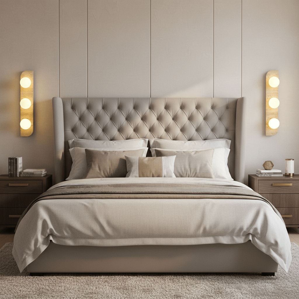 Sonte Travertine Wall Sconce - fovolighting
