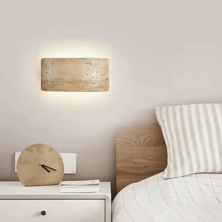 Sovana Travertine Wall Sconce - fovolighting
