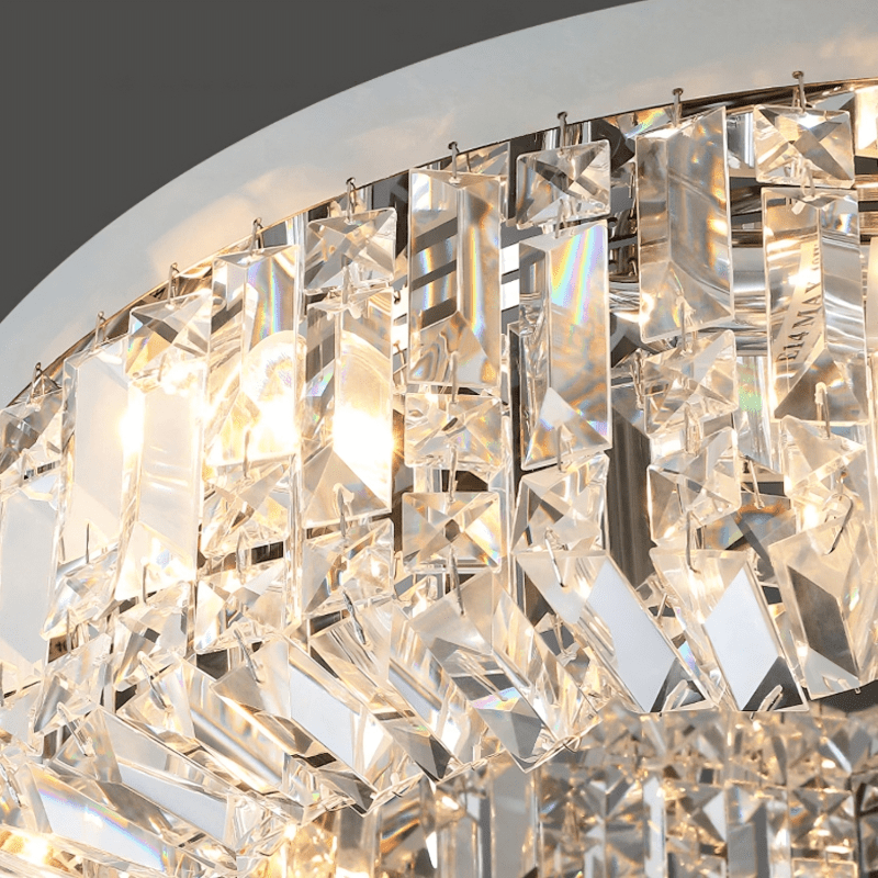 Specchio Crystal Flush Mount - fovolighting