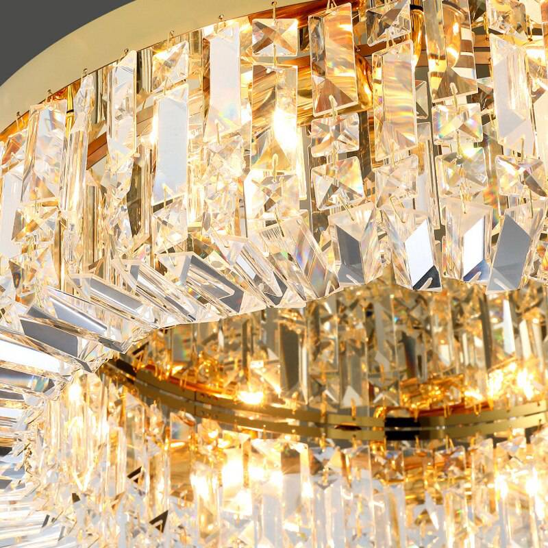 Specchio Crystal Flush Mount - fovolighting