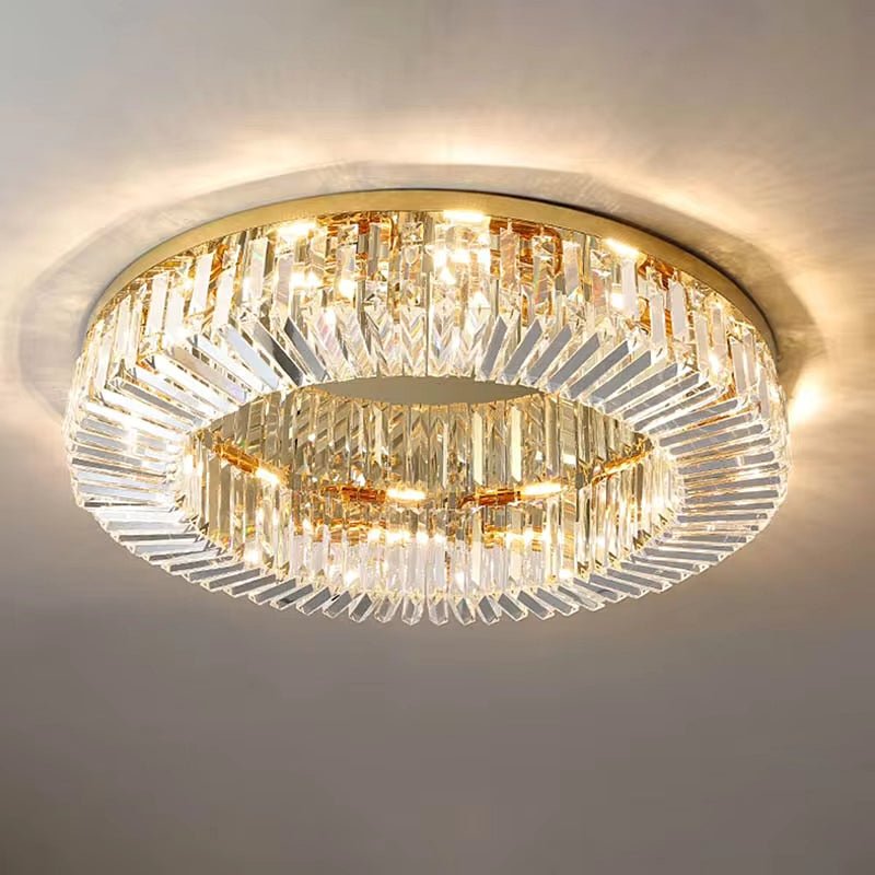Specchio Crystal Flush Mount - fovolighting