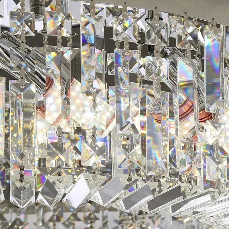 Specchio Crystal Flush Mount - fovolighting