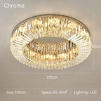 Specchio Crystal Flush Mount - fovolighting