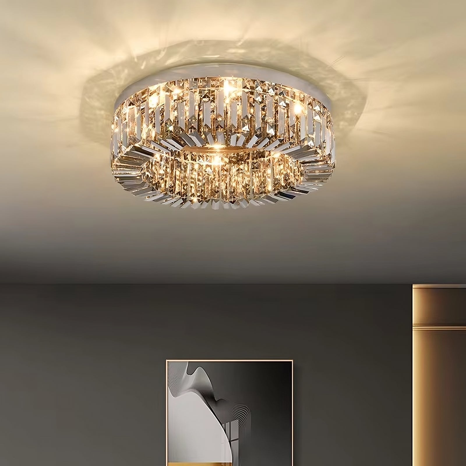 Speccio Crystal Flush Mount - fovolighting