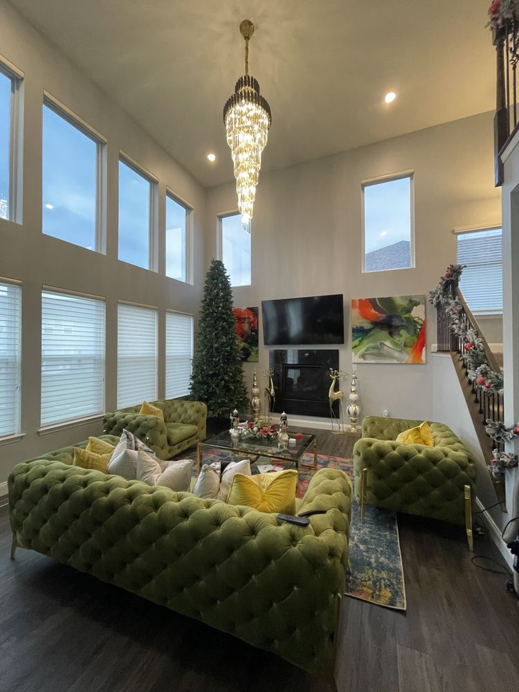 Spiral Crystal Chandelier For Foyer/ Staircase - fovolighting