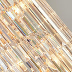 Spiral Crystal Chandelier For Foyer/ Staircase - fovolighting