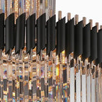 Spiral Crystal Chandelier For Foyer/ Staircase - fovolighting