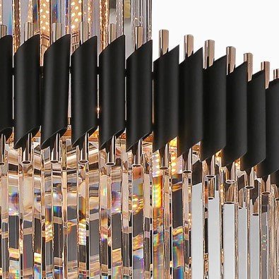 Spiral Crystal Chandelier For Foyer/ Staircase - fovolighting