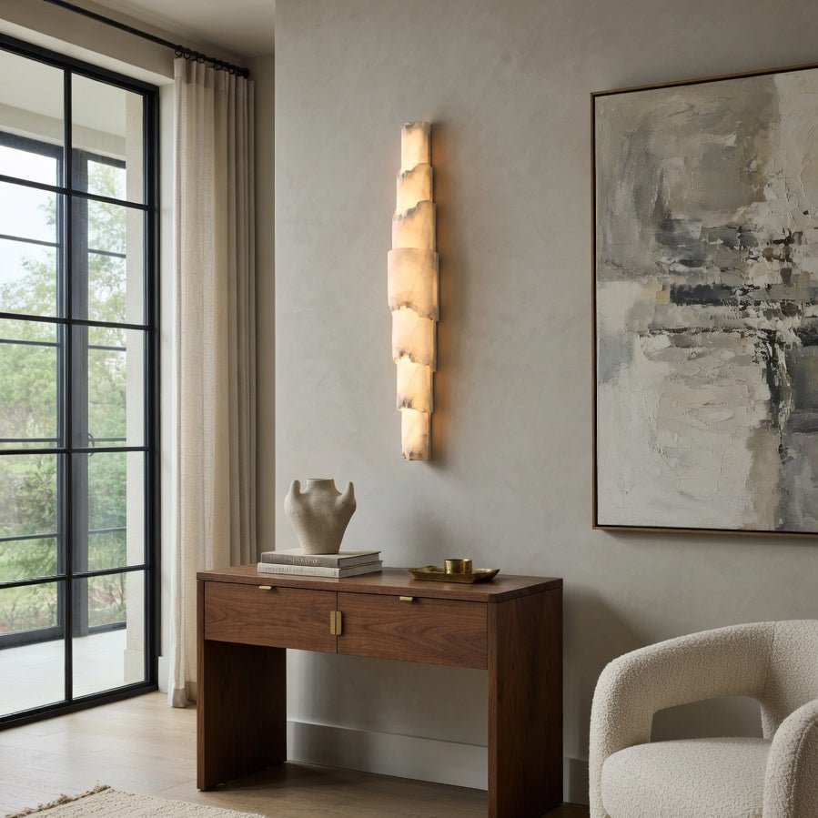 Stanton Marble Wall Light Fixture - fovolighting