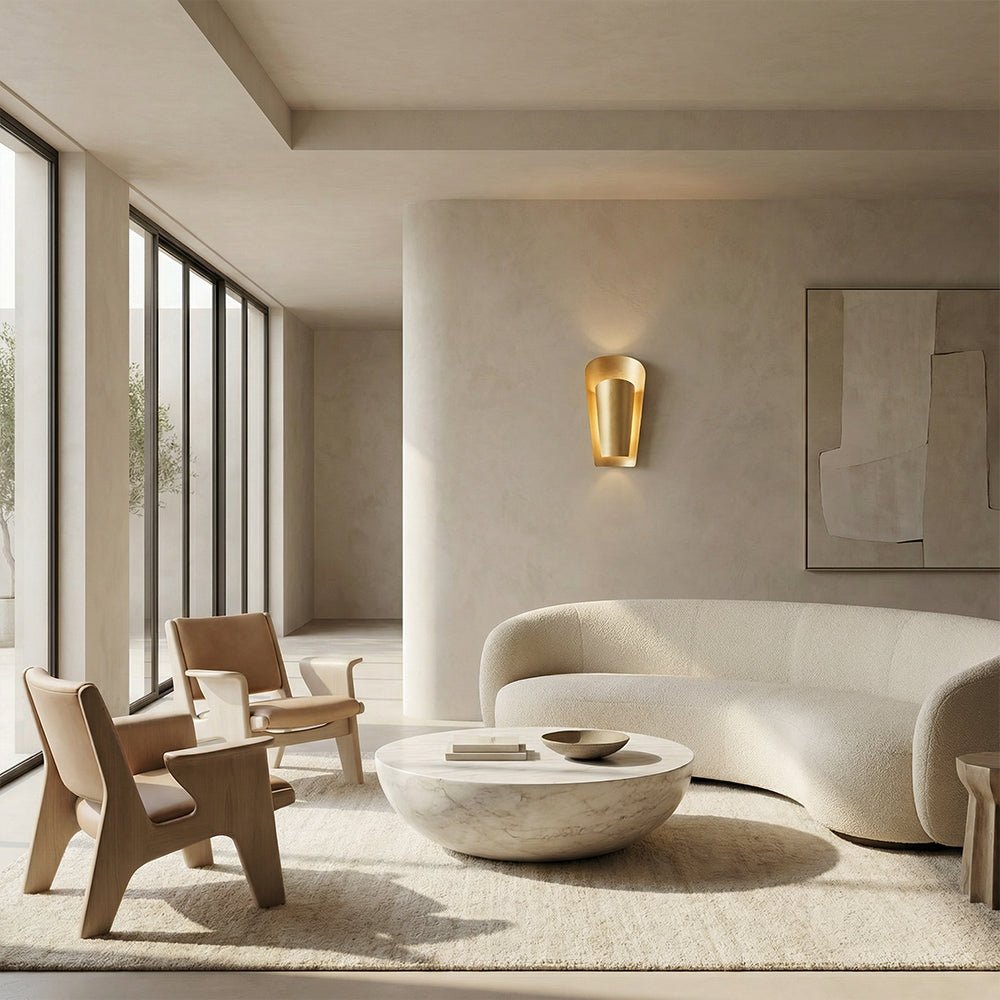 Stella Modern Brass Wall Sconce - fovolighting