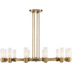 Stiffel Ennis 48" Wide Antique Brass 12-Light Ring Chandelier - fovolighting
