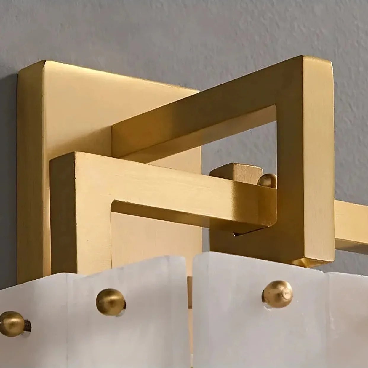 Stuart Modern Marble & Copper Wall Sconce - fovolighting