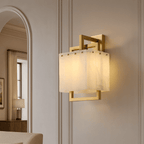 Stuart Modern Marble & Copper Wall Sconce - fovolighting