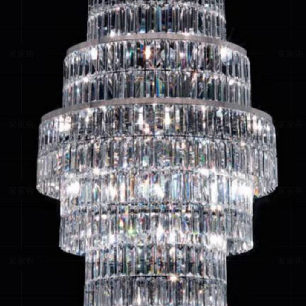 Stylish Foyer Hall Long Crystal Chandelier Large Staircase/ Entryway Decoration Ceiling Light Fixture - fovolighting