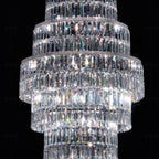 Stylish Foyer Hall Long Crystal Chandelier Large Staircase/ Entryway Decoration Ceiling Light Fixture - fovolighting