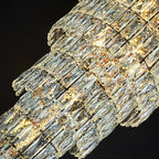 Stylish Foyer Long Staircase Chandelier Large Crystal Ceiling Lighting Fixture For Living Room Decoration - fovolighting