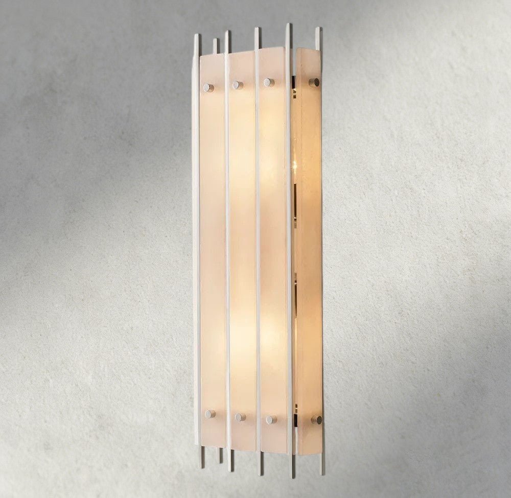 Sun Merca Alabaster Grand Rectangular Sconce - fovolighting