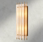 Sun Merca Alabaster Grand Rectangular Sconce - fovolighting