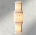Sun Merca Alabaster Grand Round Sconce - fovolighting