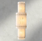 Sun Merca Alabaster Grand Round Sconce - fovolighting