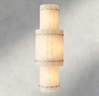 Sun Merca Alabaster Grand Round Sconce - fovolighting