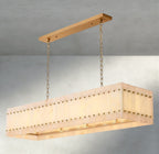 Sun Merca Alabaster Linear Chandelier 54", 72" - fovolighting