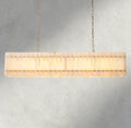 Sun Merca Alabaster Linear Chandelier 54", 72" - fovolighting
