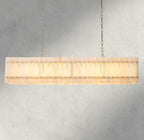 Sun Merca Alabaster Linear Chandelier 54", 72" - fovolighting