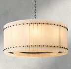 Sun Merca Alabaster Round Chandelier 22", 37", 48", 60" - fovolighting