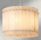 Sun Merca Alabaster Round Chandelier 22", 37", 48", 60" - fovolighting