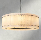 Sun Merca Alabaster Round Chandelier 22", 37", 48", 60" - fovolighting