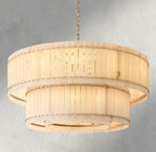 Sun Merca Alabaster Round Tiered Chandelier 22", 37", 48", 60" - fovolighting
