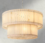 Sun Merca Alabaster Round Tiered Chandelier 22", 37", 48", 60" - fovolighting