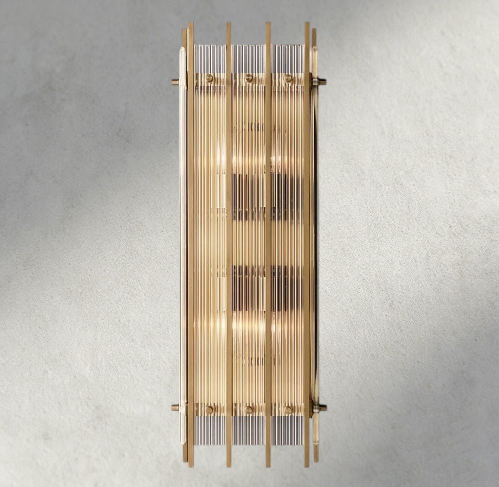 Sun Merca Grand Rectangular Sconce - fovolighting