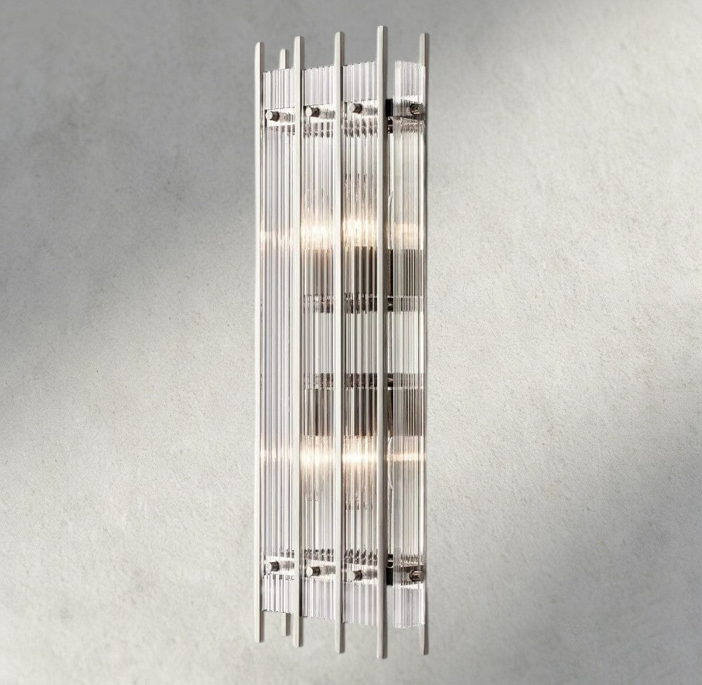 Sun Merca Grand Rectangular Sconce - fovolighting