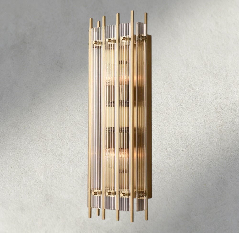 Sun Merca Grand Rectangular Sconce - fovolighting
