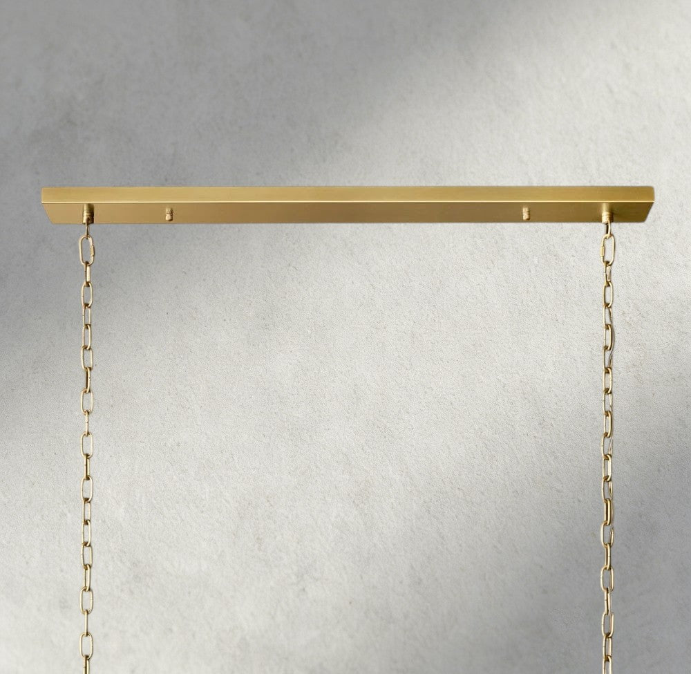 Sun Merca Rectangular Chandelier 54", 72" - fovolighting