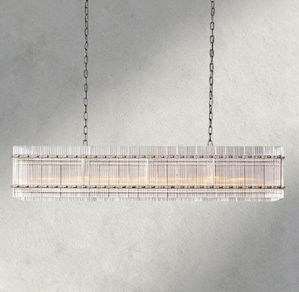 Sun Merca Rectangular Chandelier 54", 72" - fovolighting
