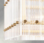 Sun Merca Rectangular Chandelier 54", 72" - fovolighting