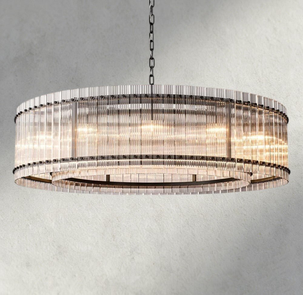 Sun Merca Round Chandelier 22", 37", 48", 60" - fovolighting