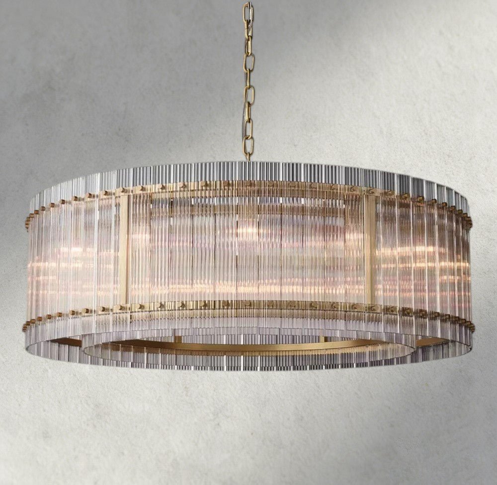 Sun Merca Round Chandelier 22", 37", 48", 60" - fovolighting