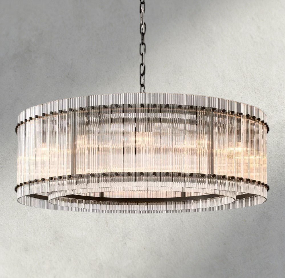 Sun Merca Round Chandelier 22", 37", 48", 60" - fovolighting