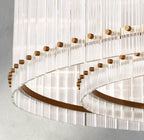 Sun Merca Round Chandelier 22", 37", 48", 60" - fovolighting