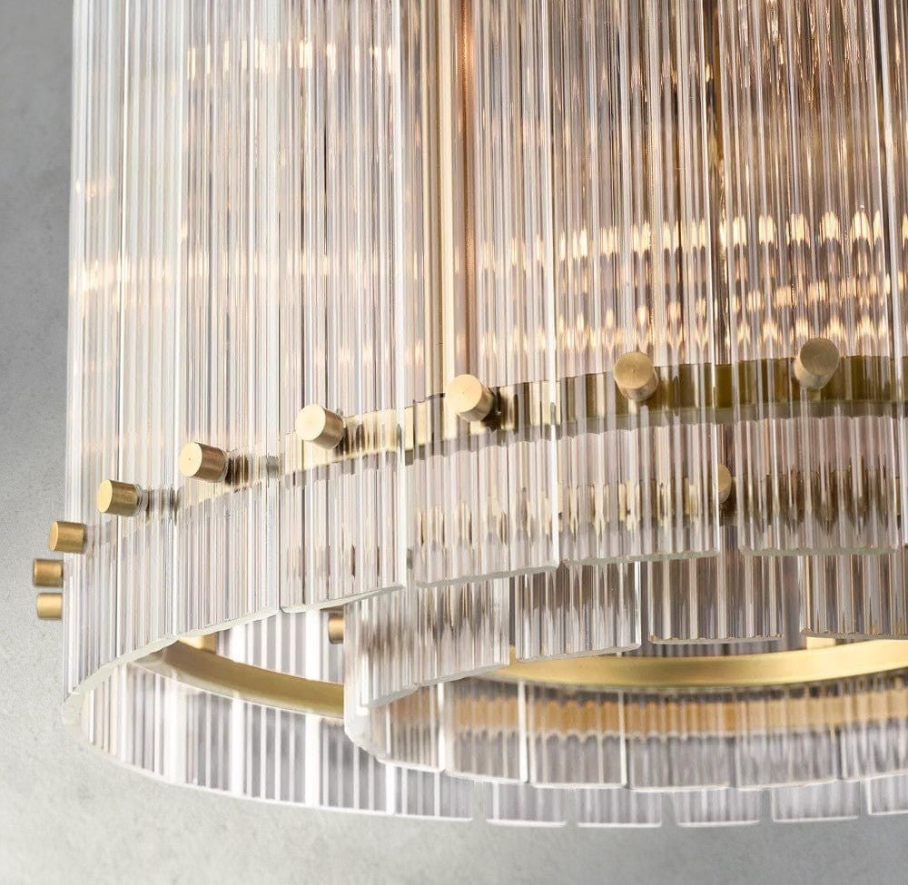 Sun Merca Round Chandelier 22", 37", 48", 60" - fovolighting
