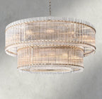 Sun Merca Two - Tier Round Chandelier 22", 37", 48", 60" - fovolighting
