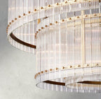 Sun Merca Two - Tier Round Chandelier 22", 37", 48", 60" - fovolighting