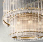 Sun Merca Two - Tier Round Chandelier 22", 37", 48", 60" - fovolighting