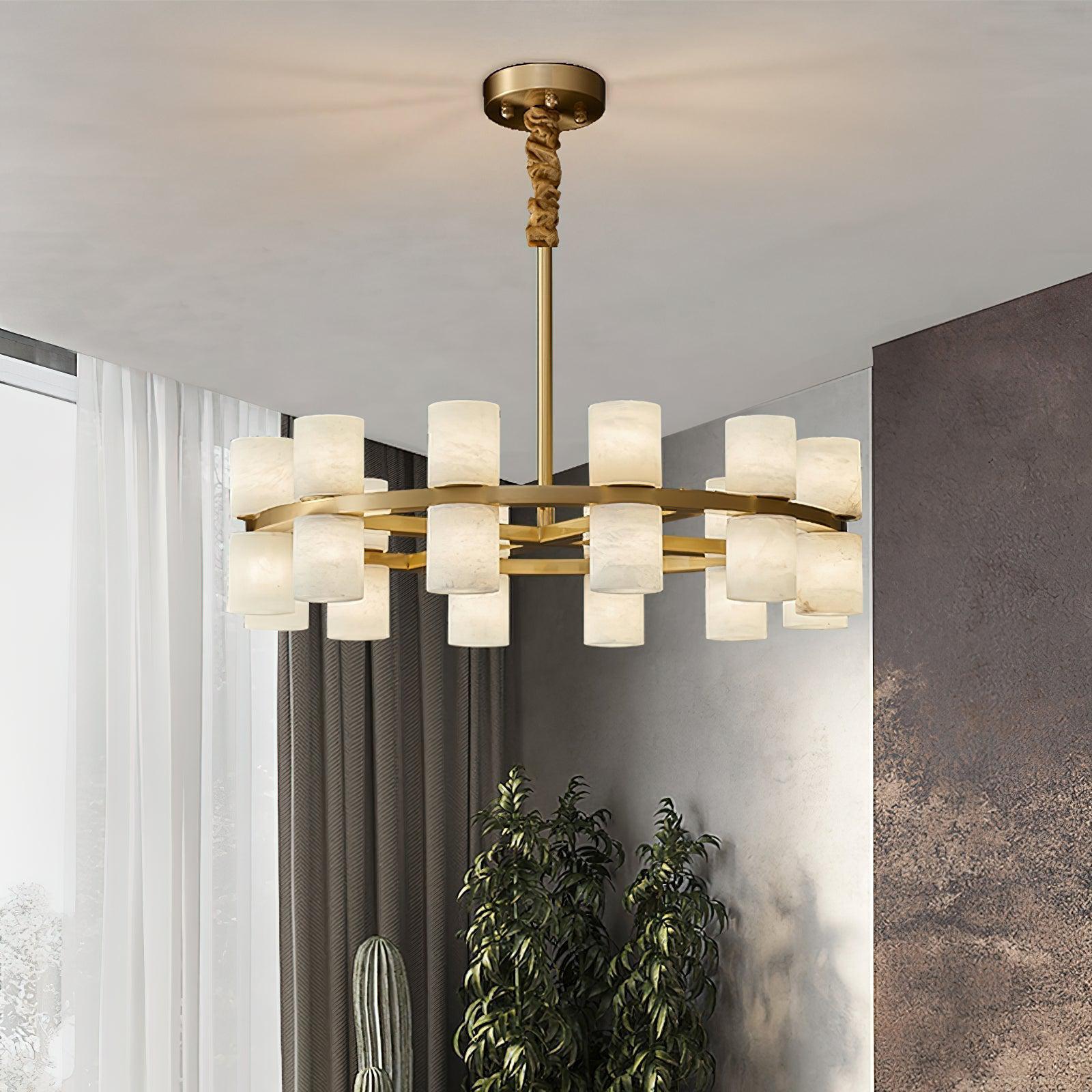 Tabitha Alabaster Chandelier - fovolighting